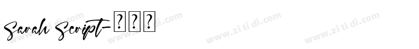Sarah Script字体转换